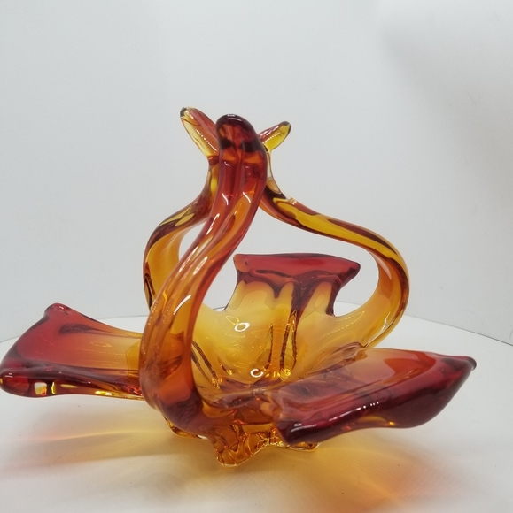 MCM HANDBLOWN GLASS ART DECORATIVE OBJECT - Picture 2 of 4